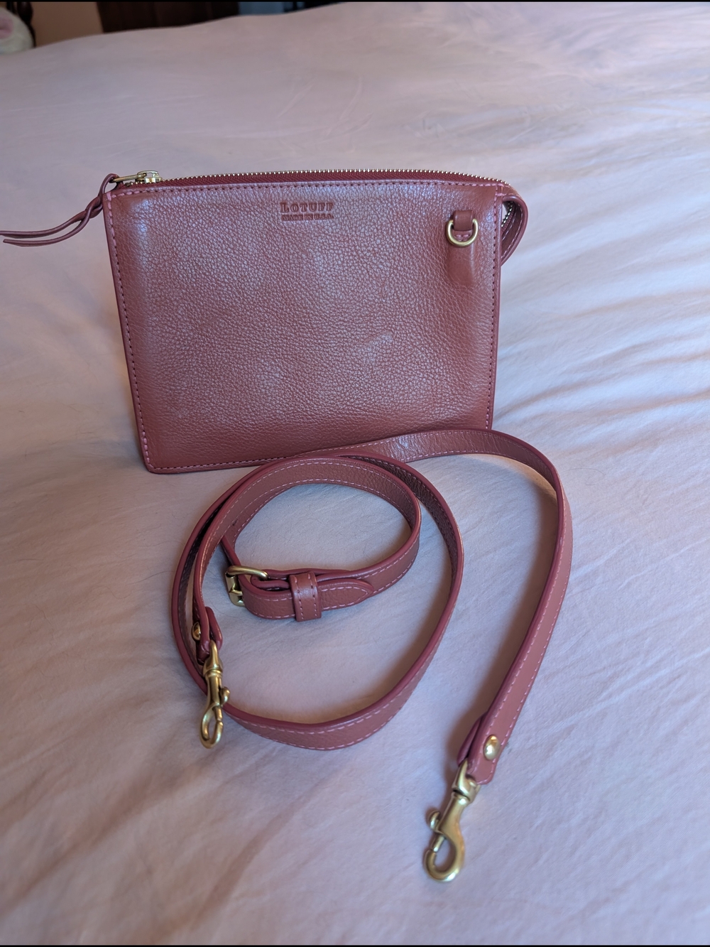 Lotuff Tripp Handbag In Rosewood